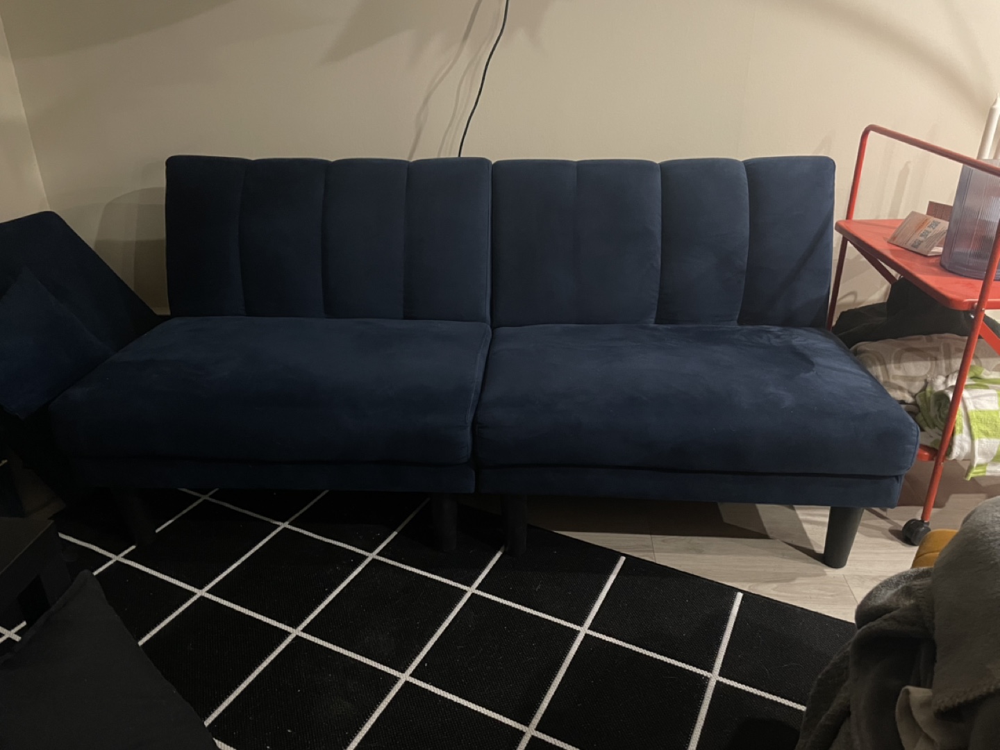 Blue Futon Couch - photo 3