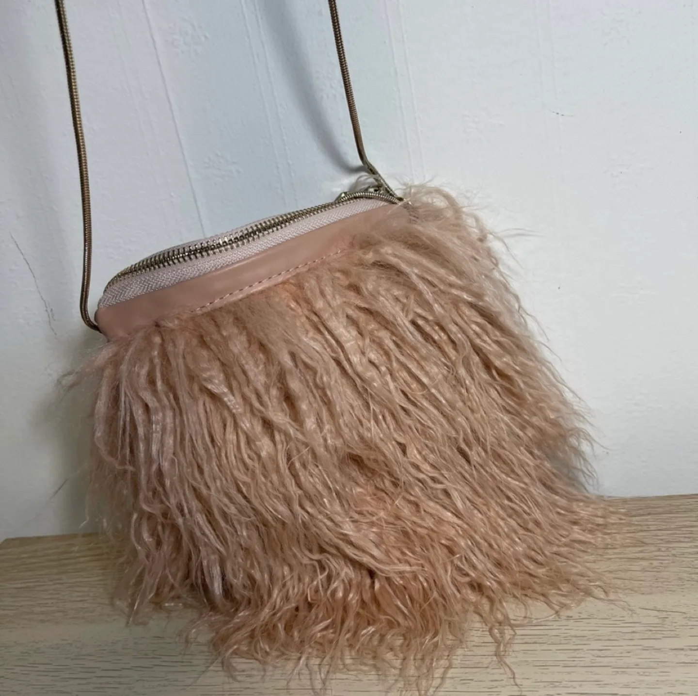Zara Fluffy Pink Crossbody Bag image indicator(3)