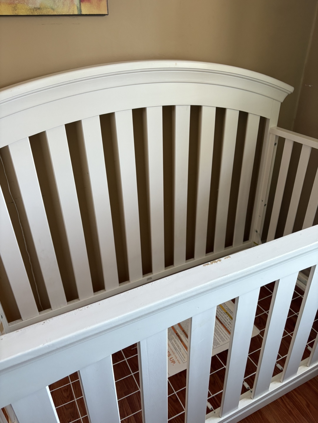 White Convertible Crib - photo 4