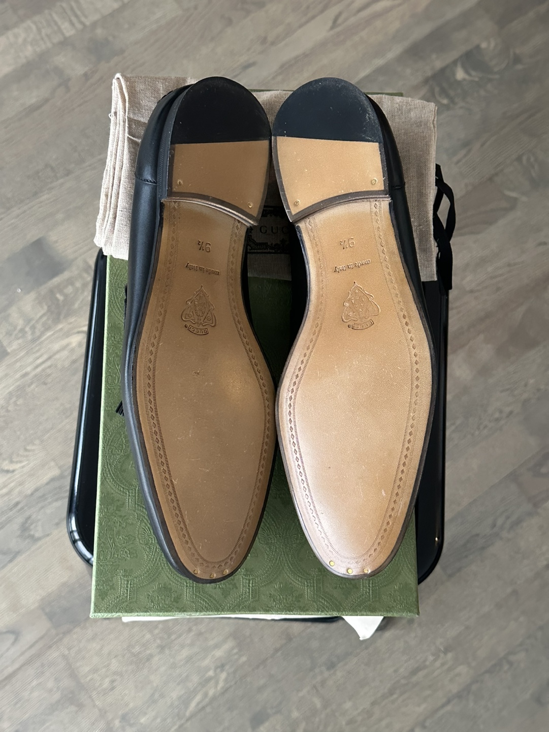 Gucci Men's Jordaan Black Leather Loafers - photo 2