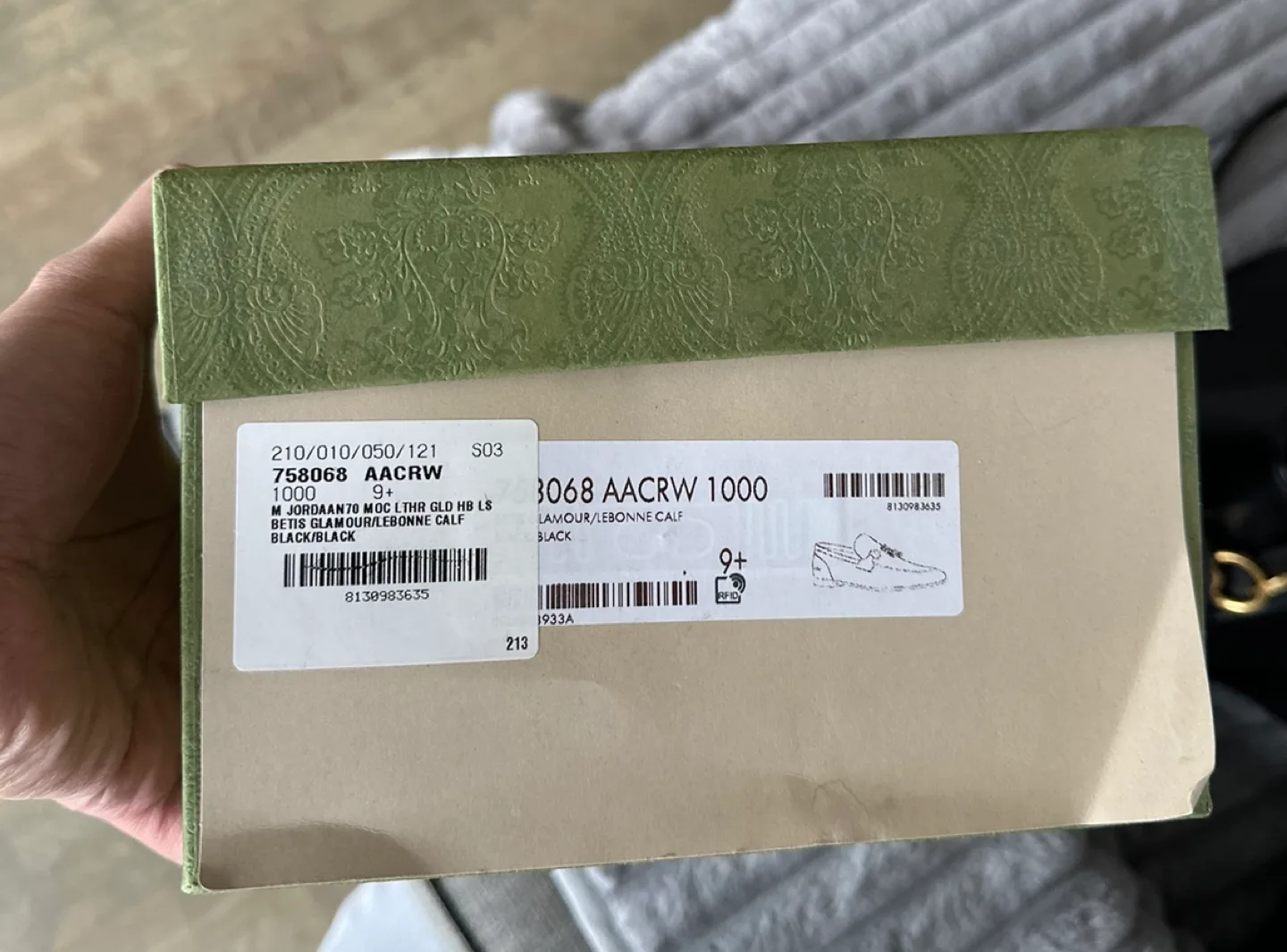 Gucci Men's Jordaan Black Leather Loafers image indicator(3)