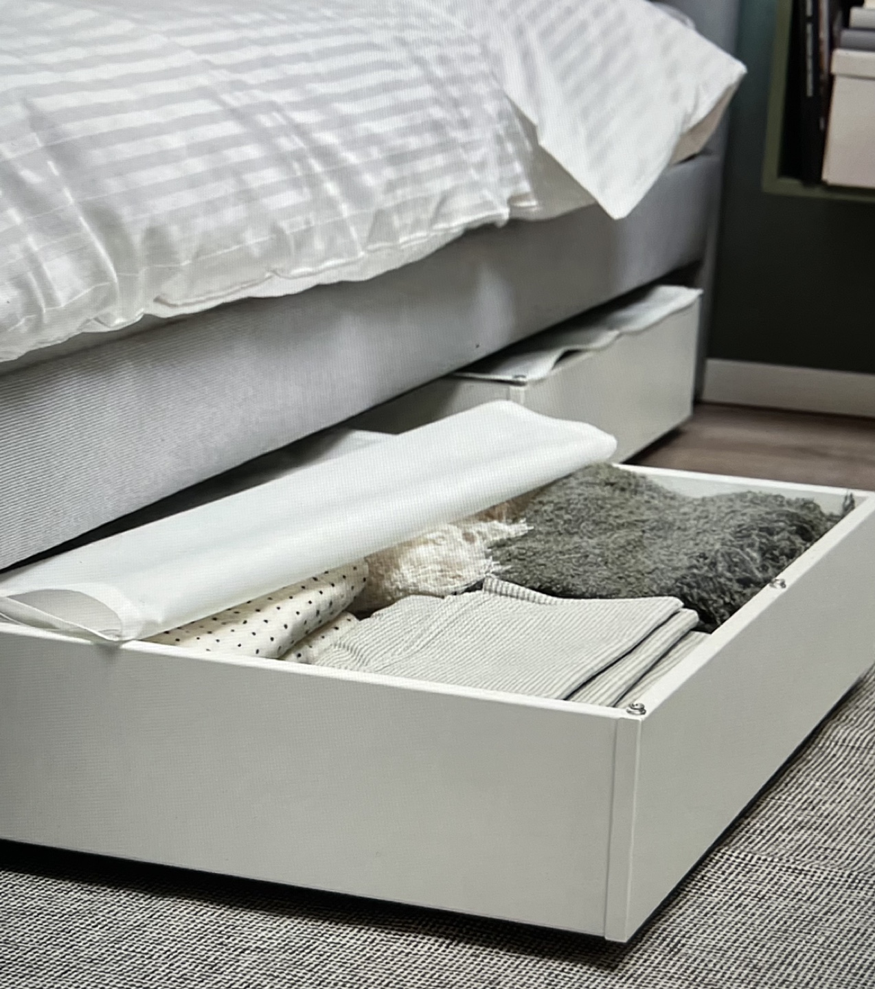 IKEA MALM Bed Storage Box - White