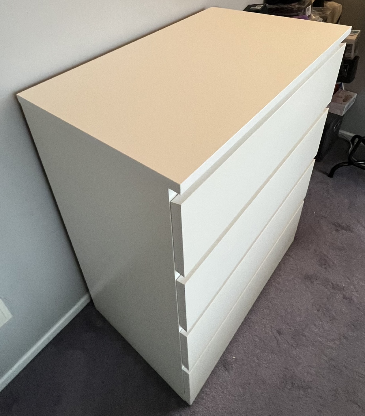 IKEA MALM 4-Drawer Chest of Drawers - White - photo 4