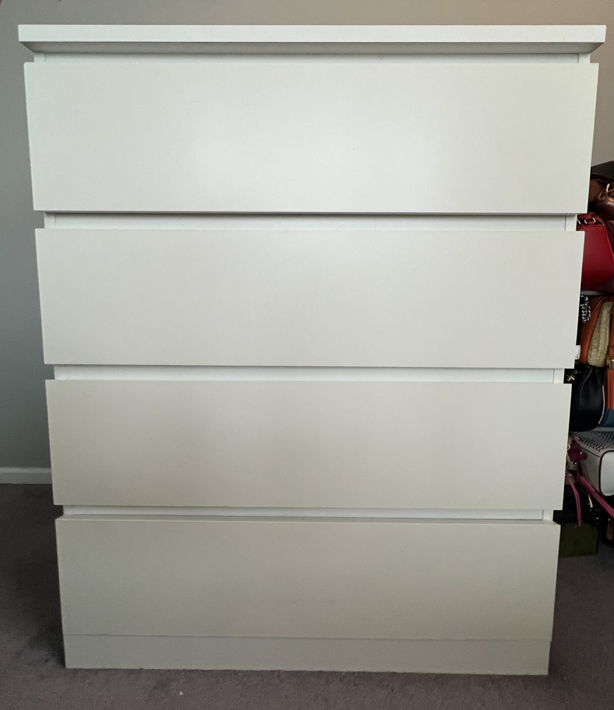 IKEA MALM 4-Drawer Chest of Drawers - White - photo 2