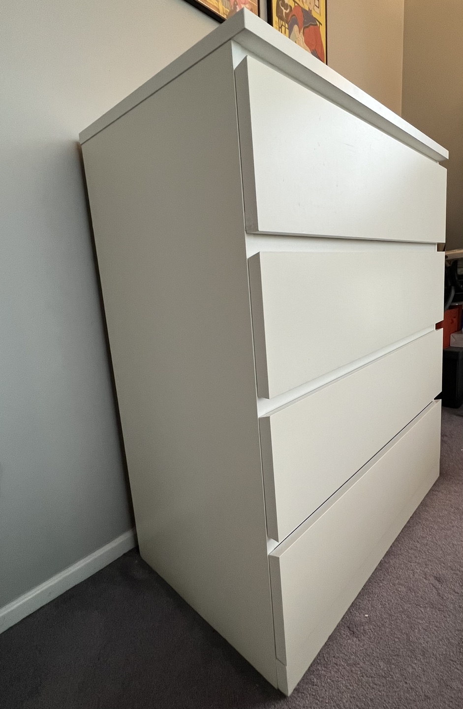 IKEA MALM 4-Drawer Chest of Drawers - White - photo 3