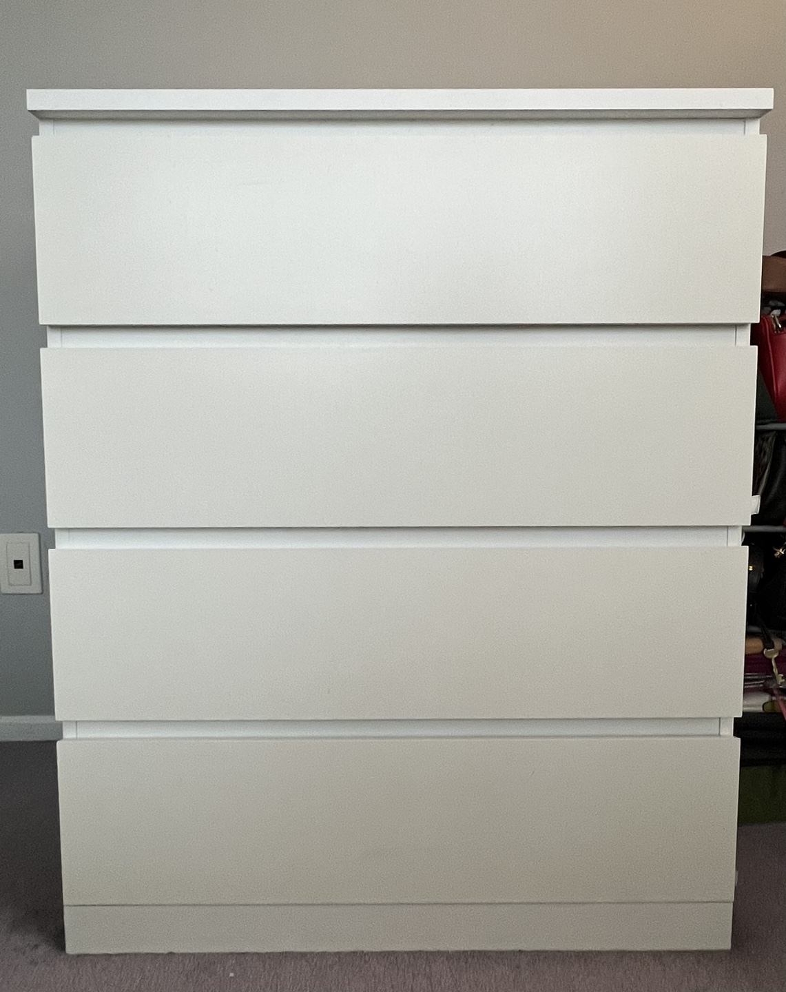 IKEA MALM 4-Drawer Chest of Drawers - White