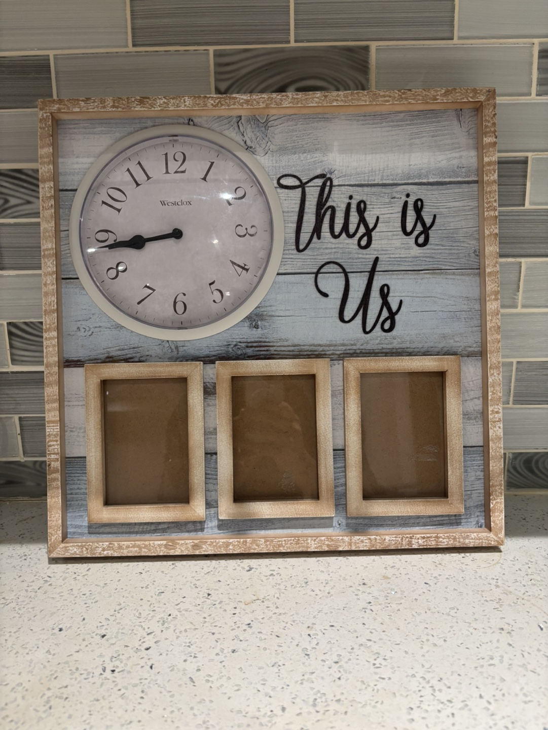 Photo Clock with 'This is Us' Design