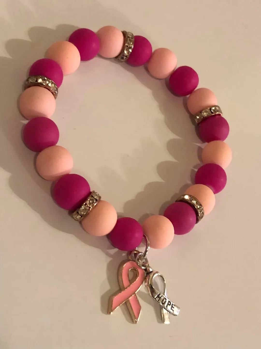 Hope Strength Charm Beaded Bracelets image indicator(4)