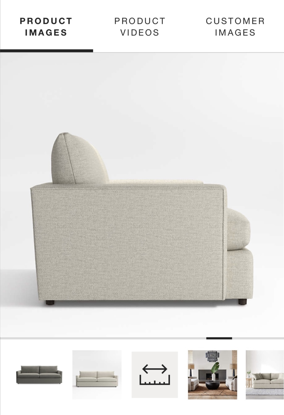 Crate & Barrel Lounge Deep Sofa - 93" - photo 4