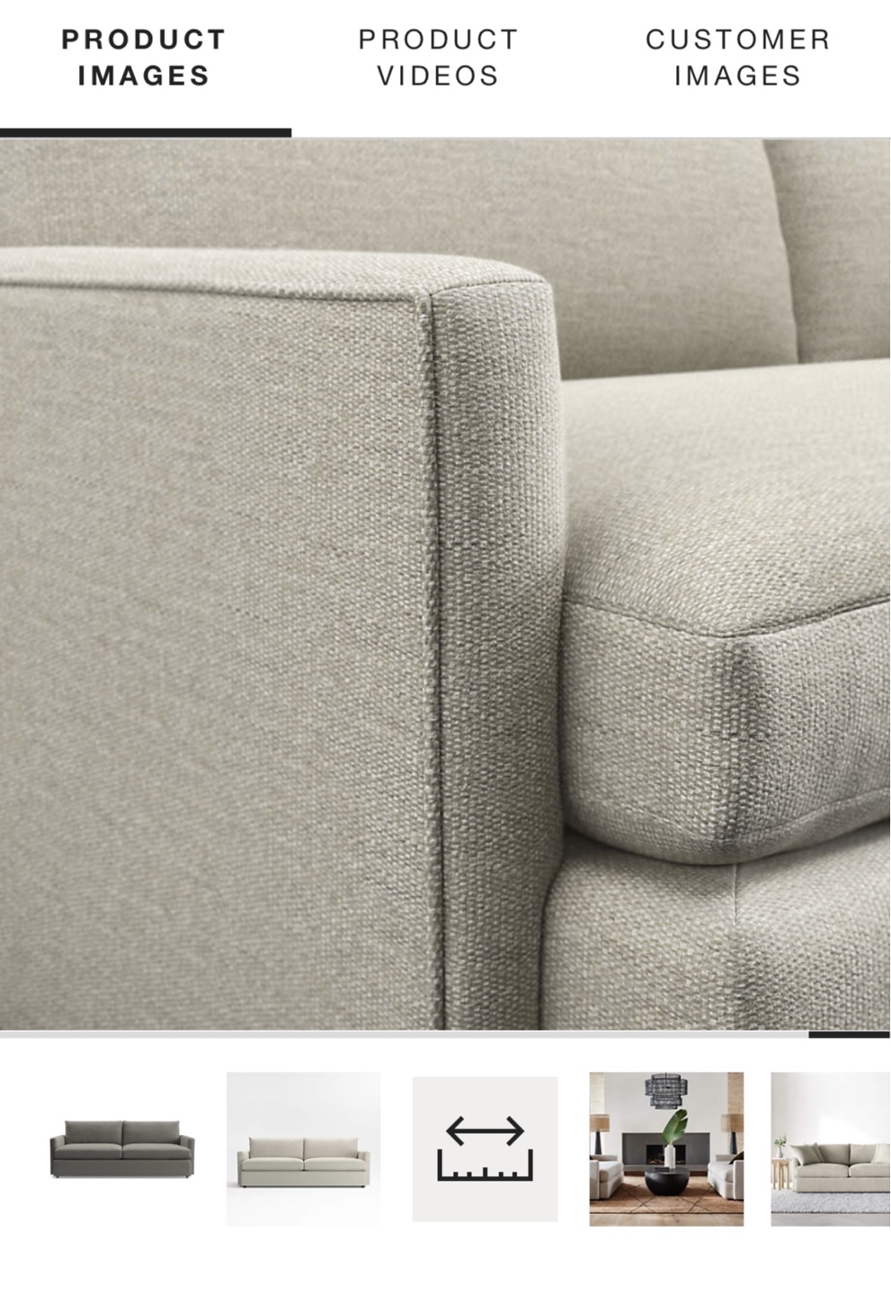 Crate & Barrel Lounge Deep Sofa - 93" - photo 2