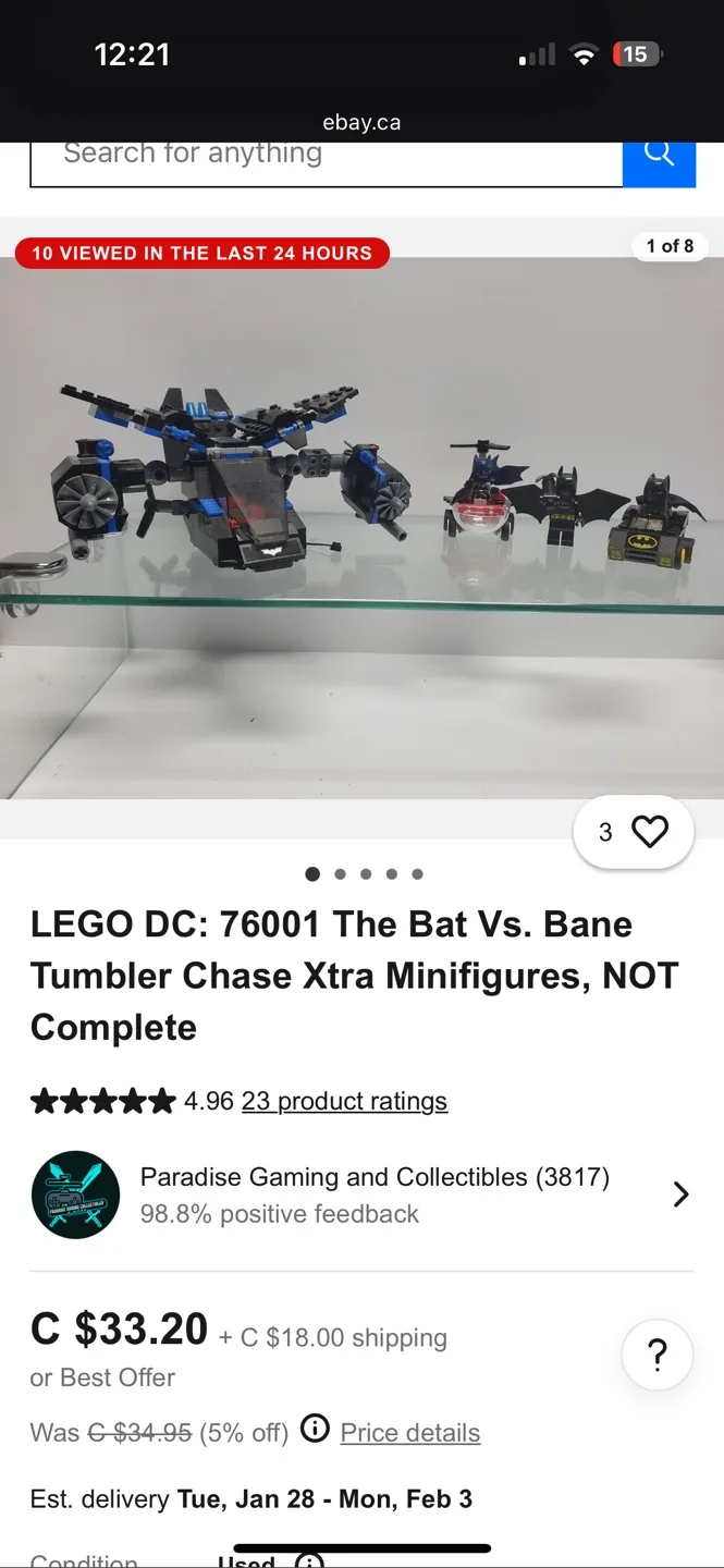 2x LEGO Sets - Pirates 6242 & Batman image indicator(4)