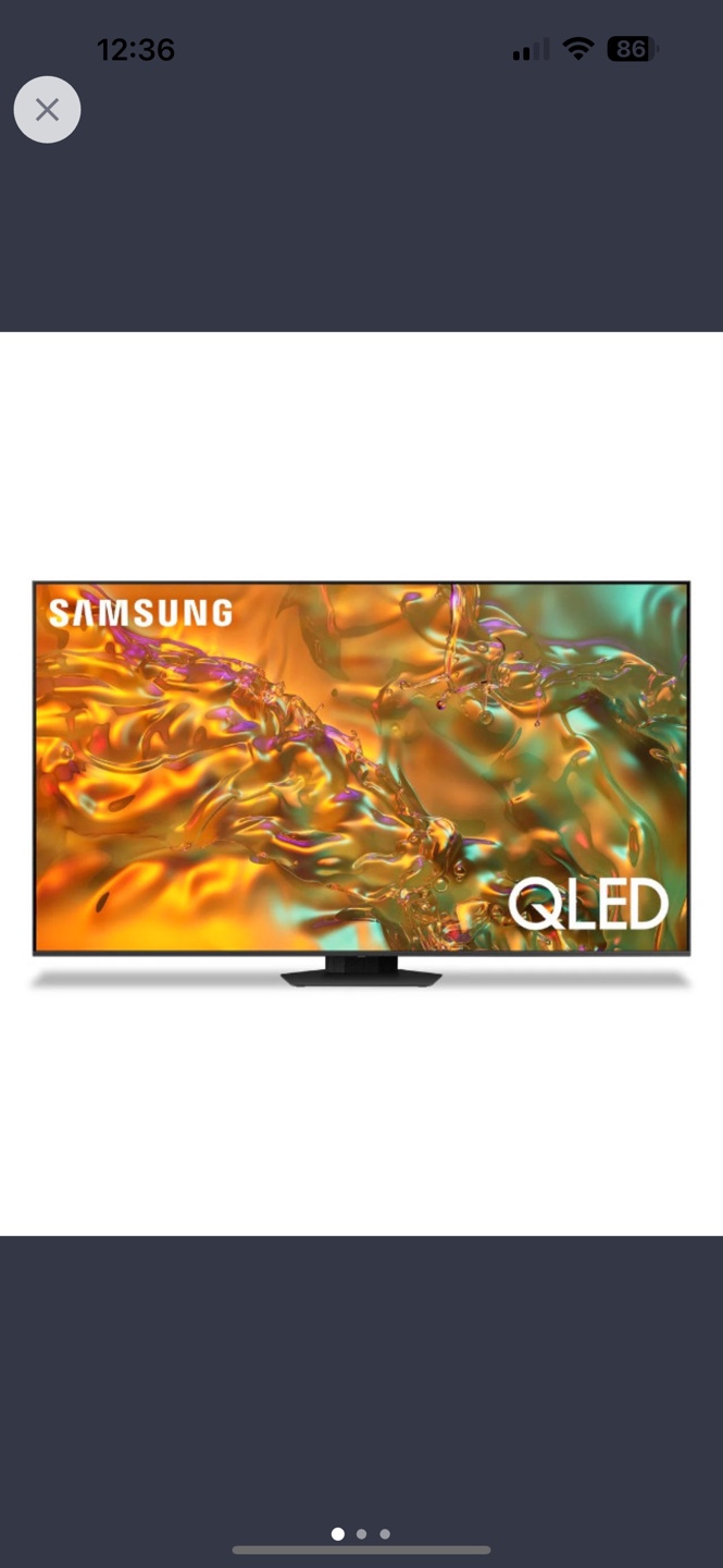 SAMSUNG 65" QLED 4K UHD SMART TV - QN65Q80DAFXZC