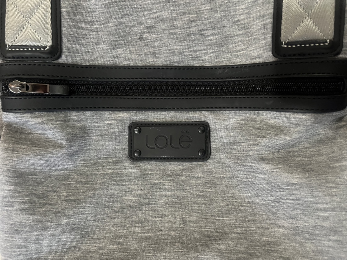 LOLE Gray and Black Lily Tote Bag with Yoga Mat Strap - photo 2