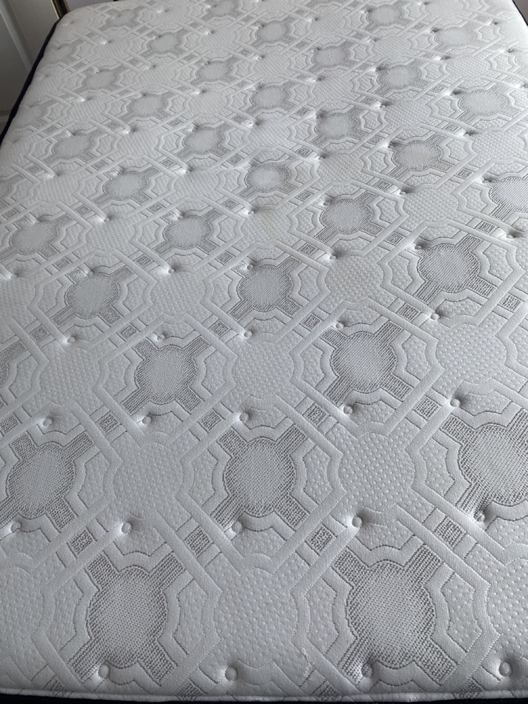 Full Brass Bed Frame with Mattress and Box Spring - photo 3