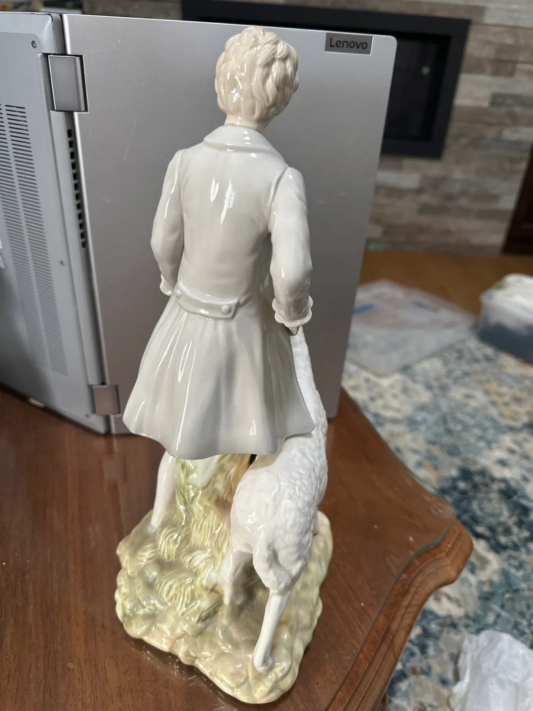 Tengra  porcelain Figurine Boy with Lamb image indicator(3)