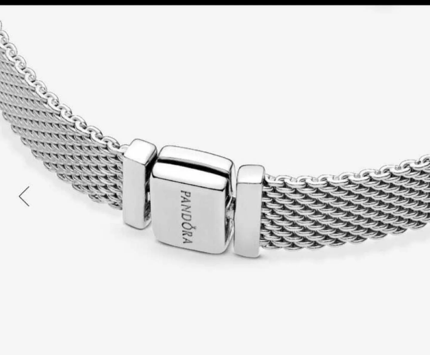Silver Pandora Bracelet Mesh Link image indicator(4)