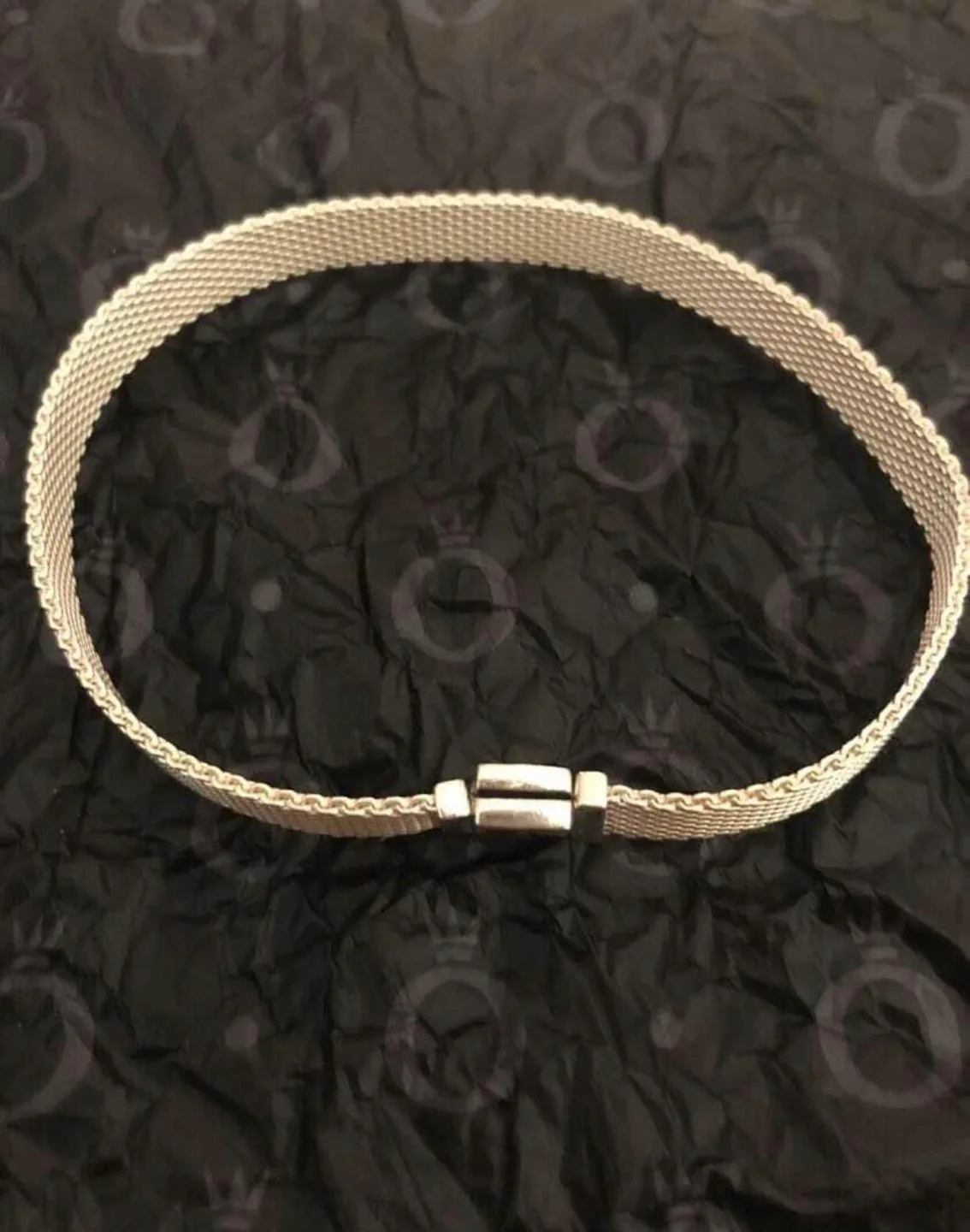 Silver Pandora Bracelet Mesh Link image indicator(2)