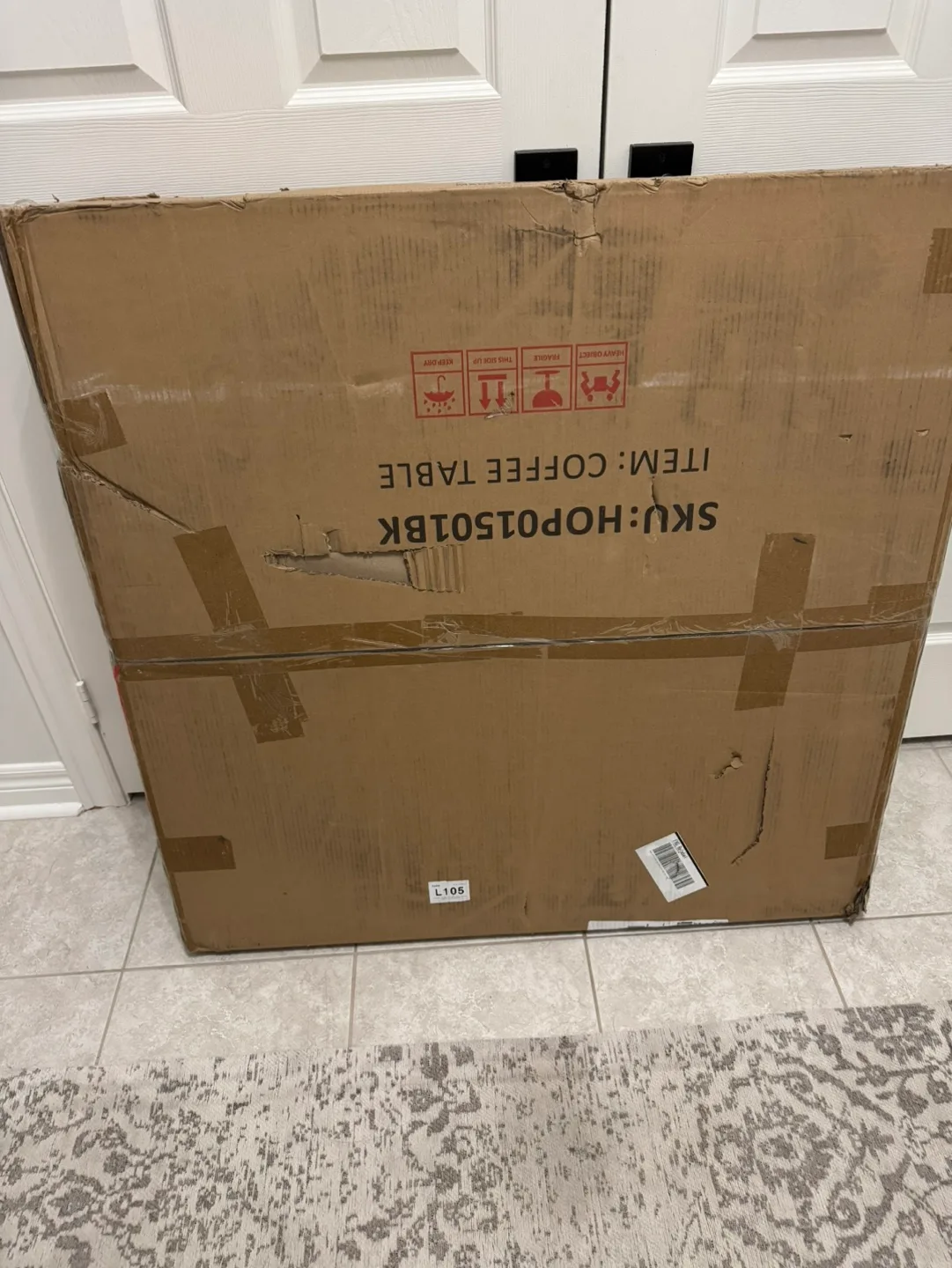 Round Black Coffee Table with Lower Shelf image indicator(3)