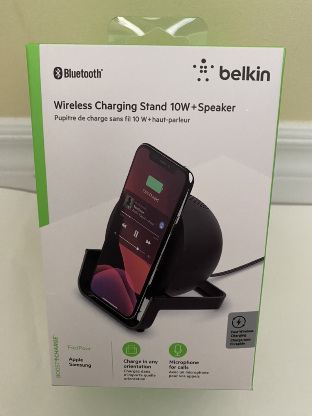 Belkin Wireless Charging Stand with Speaker