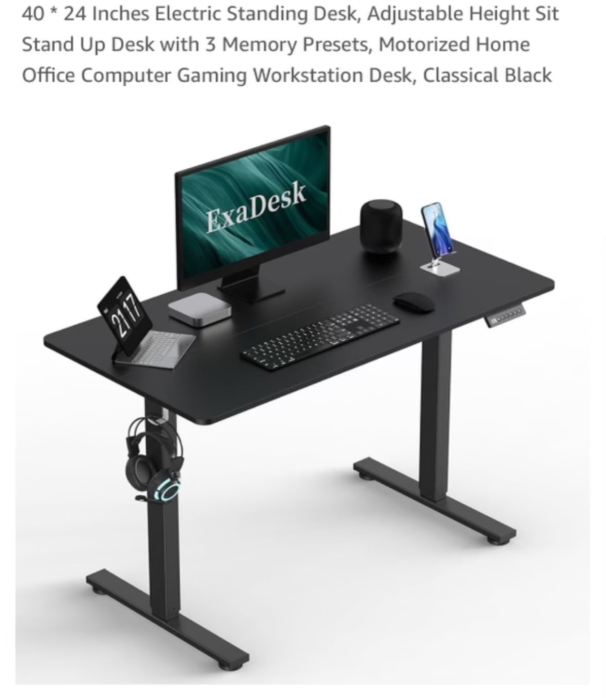 40x24 Electric Standing Desk
