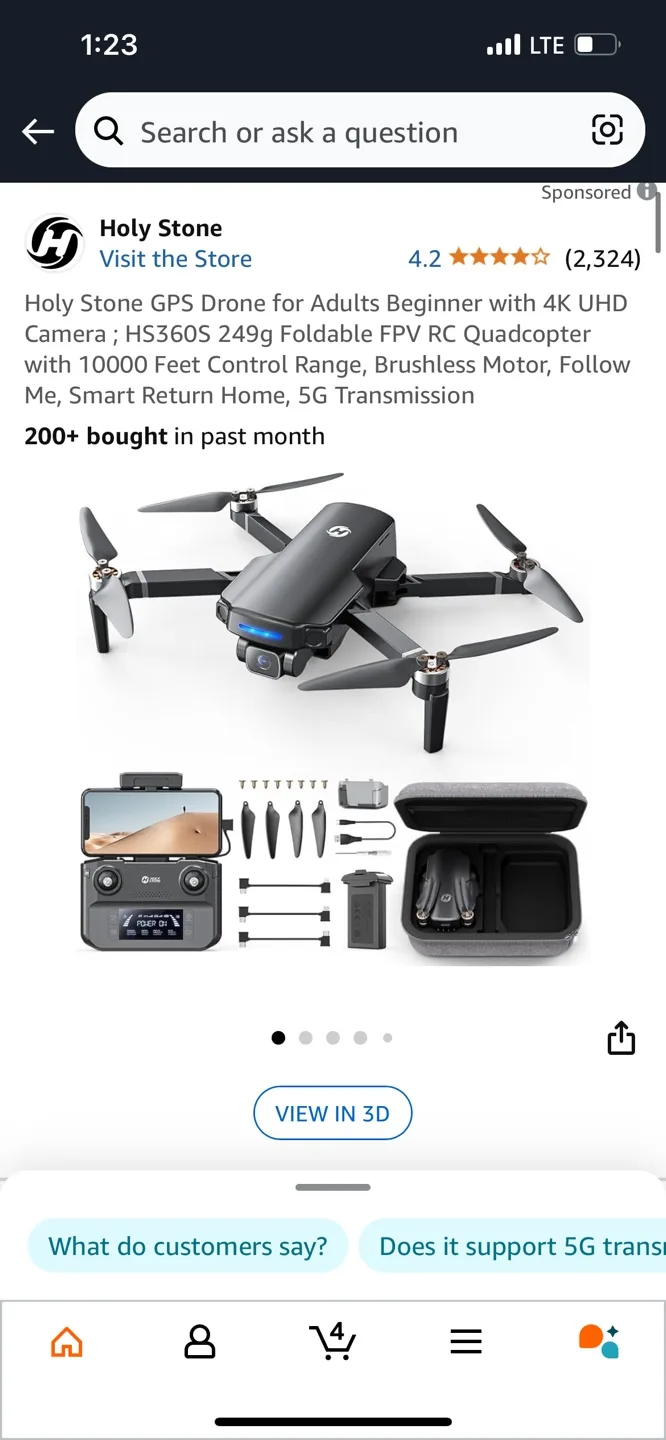 Holy Stone HS360S GPS Drone with 4K Camera image indicator(3)
