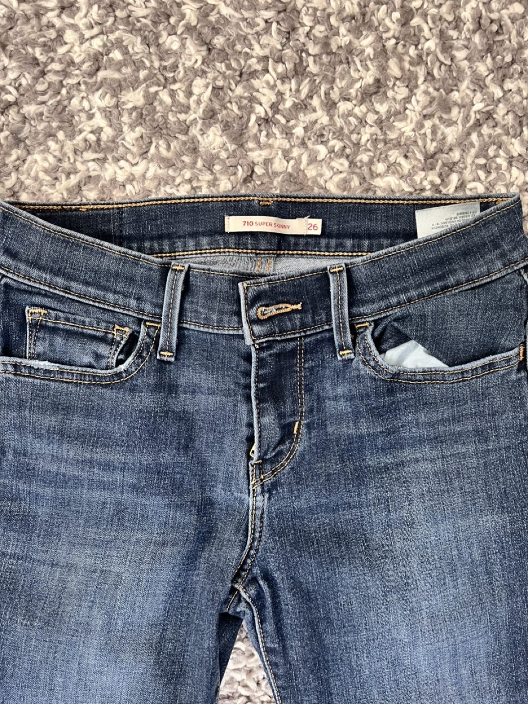 Levi's 710 Super Skinny Jeans - Size 26 - photo 2