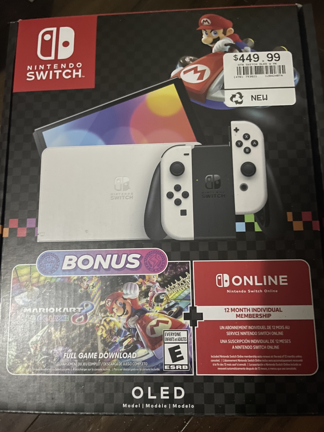 Nintendo Switch OLED Model with 128 gb card - photo 2