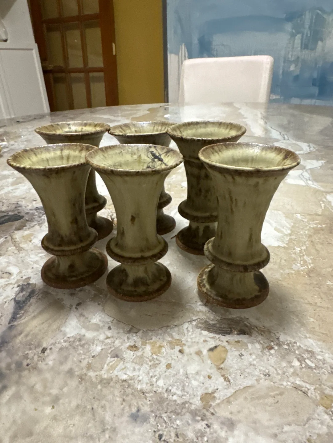 Set of Six Vintage liquor glasses thumbnail