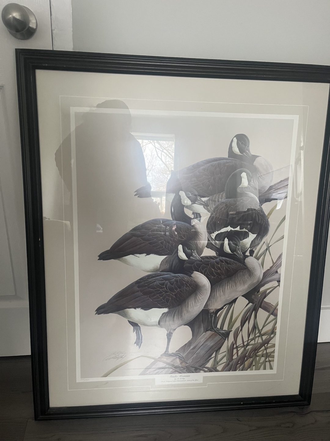 Framed Art Print of Geese by Art LaFoy