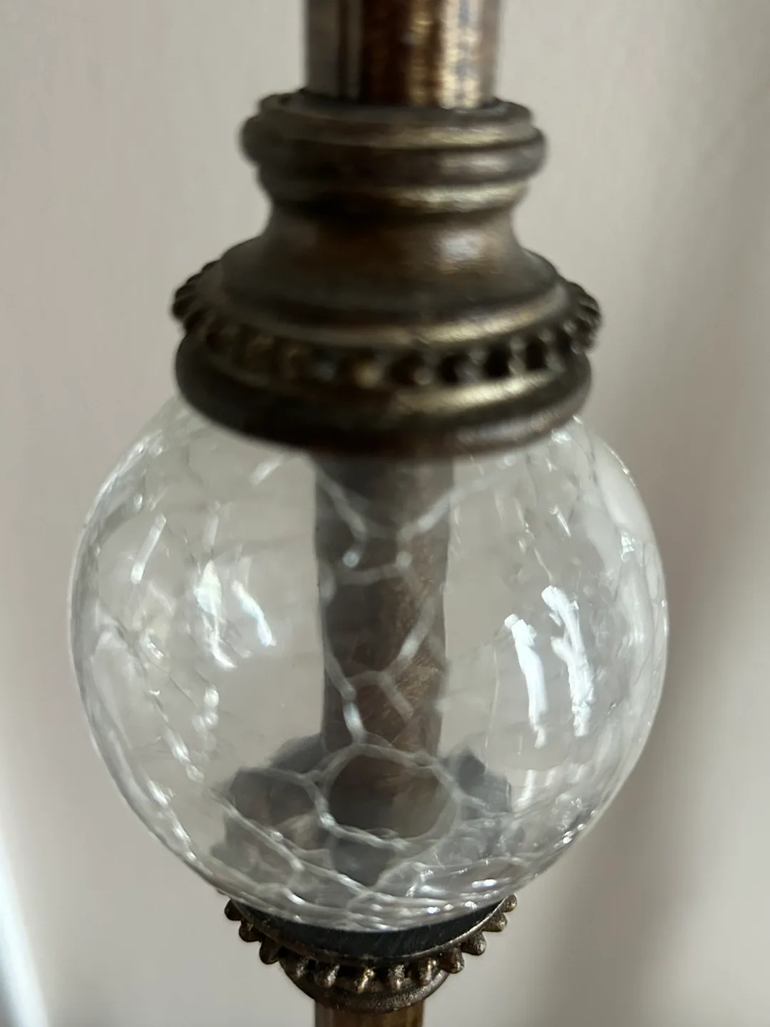 Pair of Elegant Table Lamps with Crackled Glass Accents image indicator(3)