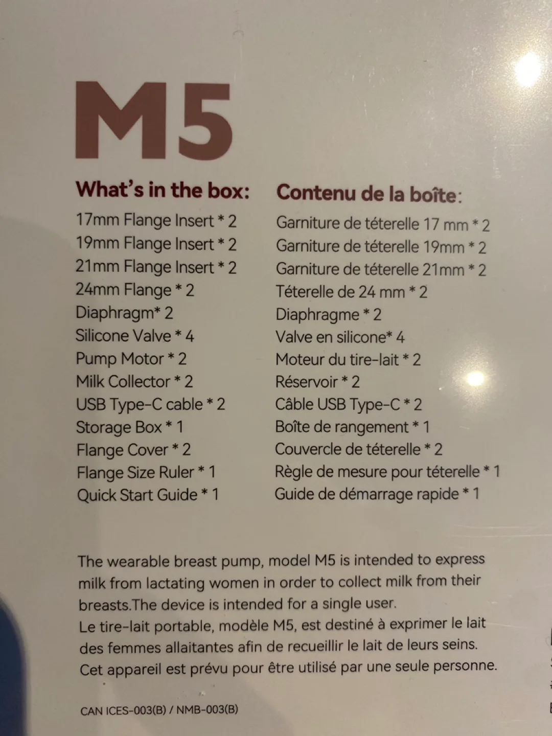 Momcozy M5 Double Electric Breast Pump - New in Box image indicator(3)