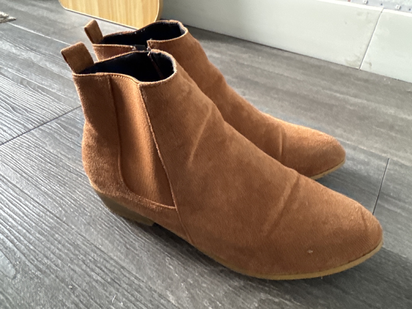 Brown Suede Ankle Boots