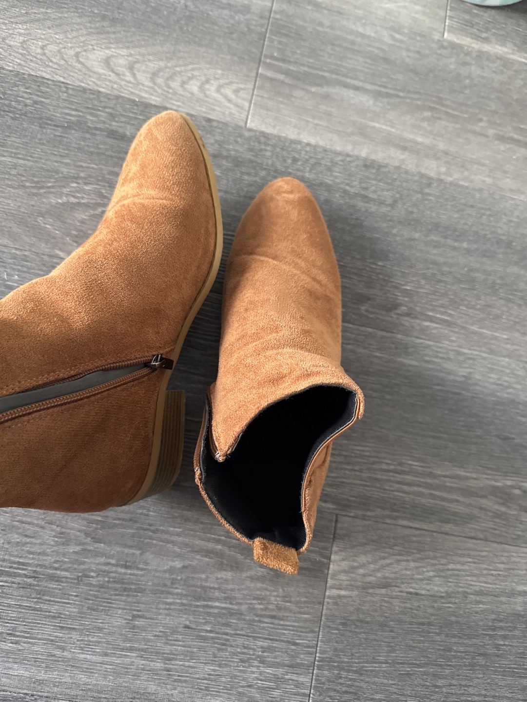 Brown Suede Ankle Boots - photo 2