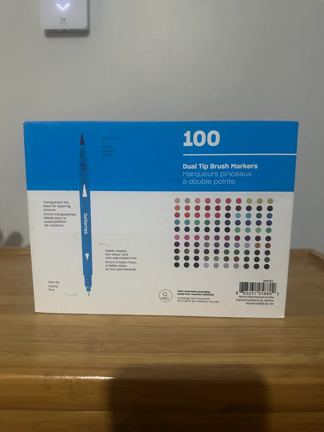 100 dual tip brush markers image indicator(2)