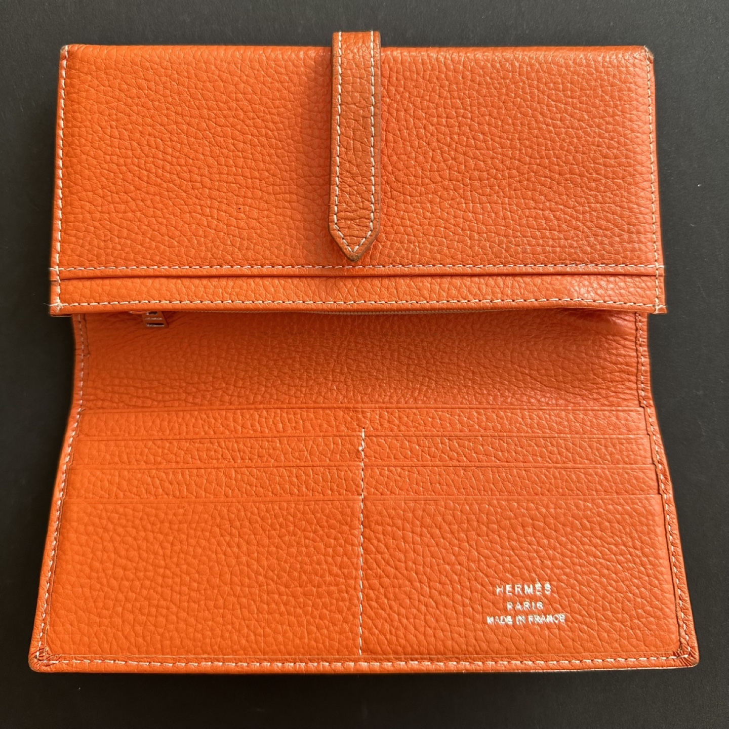 Orange Leather Wallet - photo 5