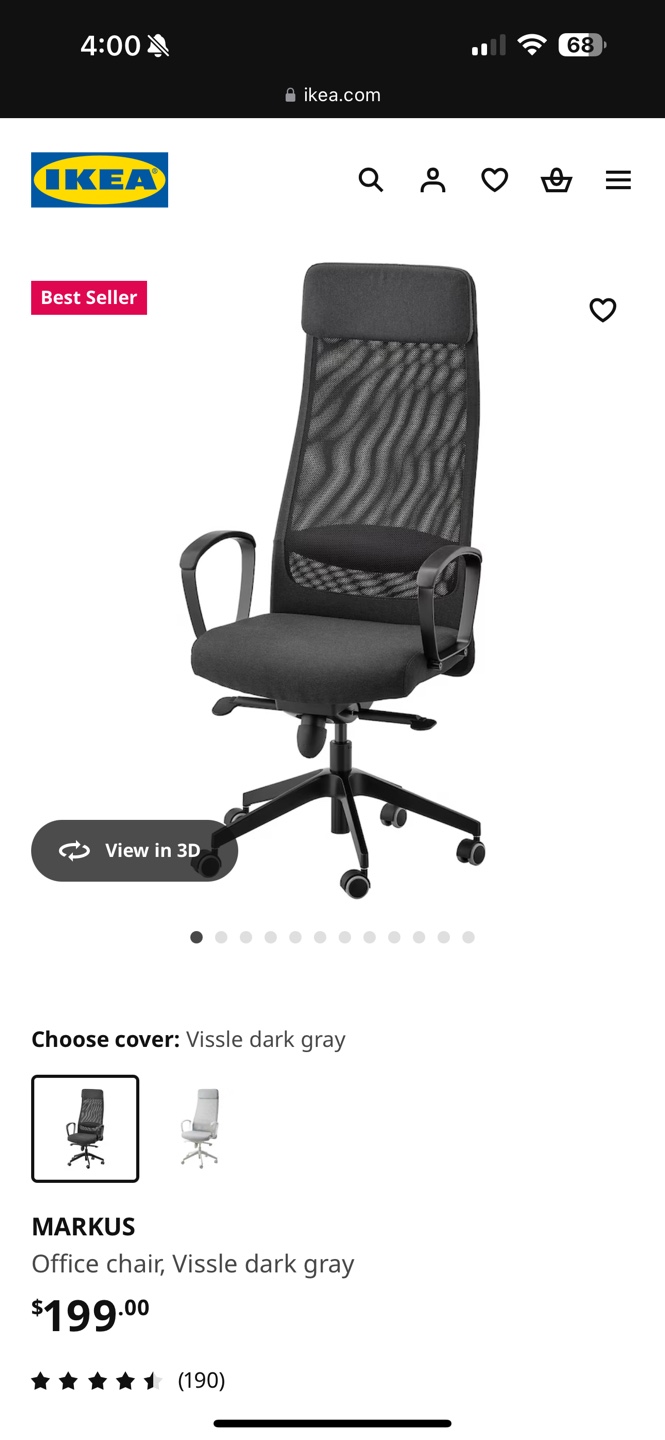 IKEA Markus Office Chair - Vissle Dark Gray (have two of them)