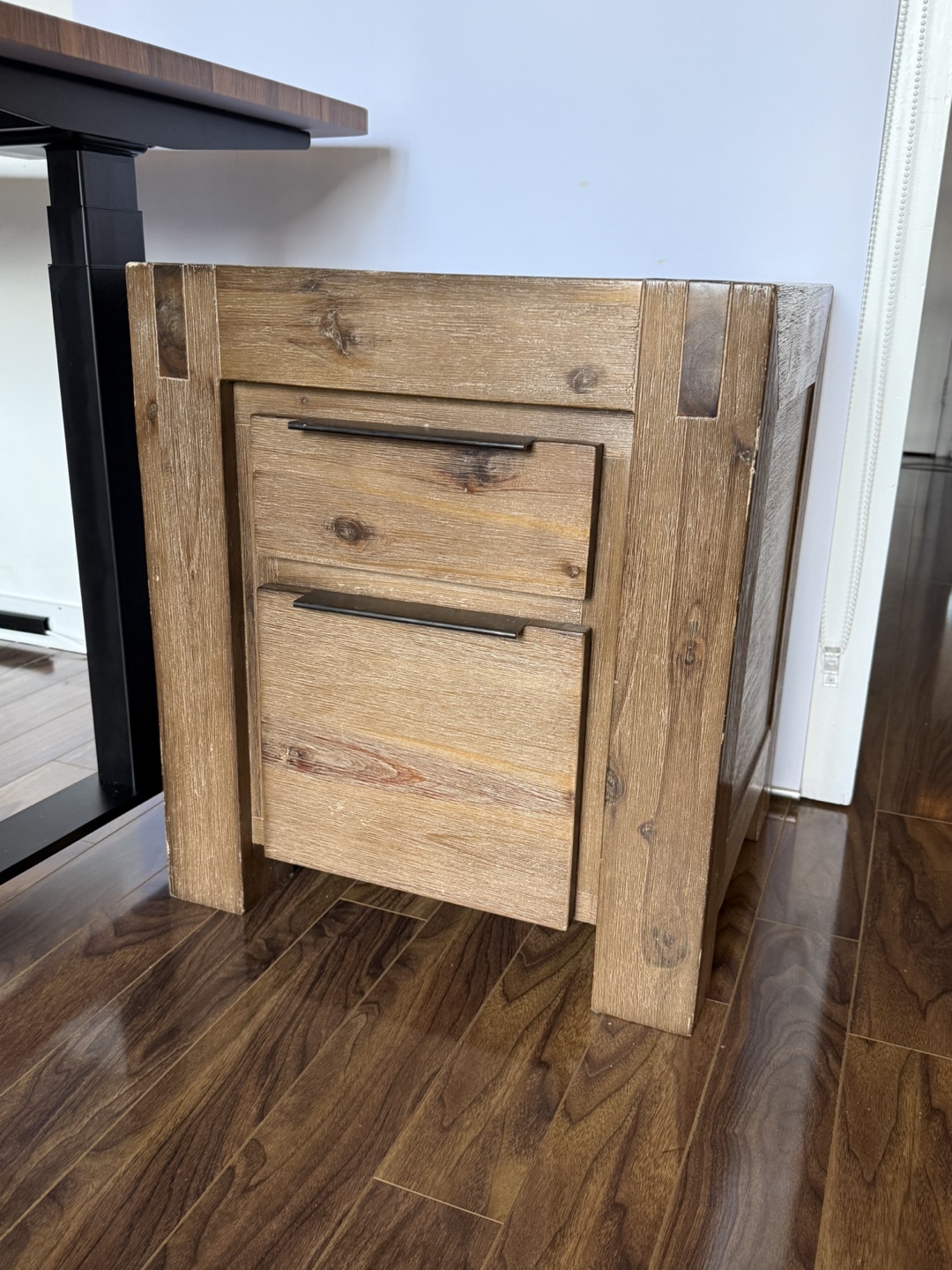 Rustic Wooden Filing Cabinet