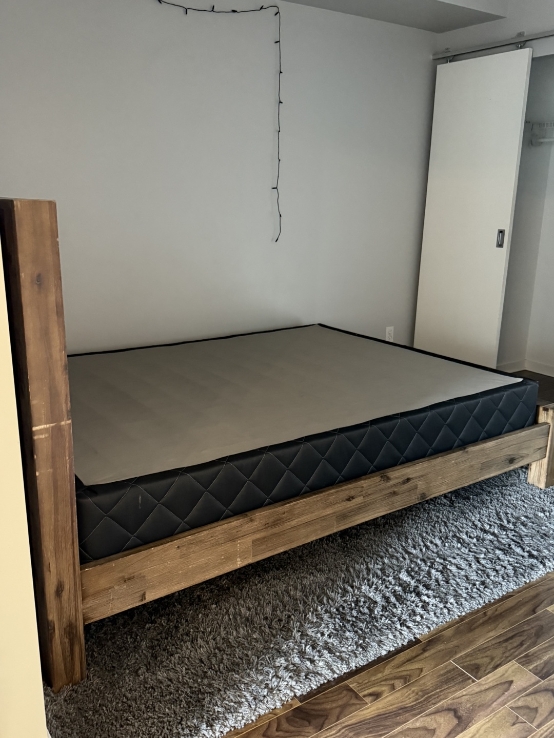 Queen Wood Bed Frame with Box Spring - photo 3