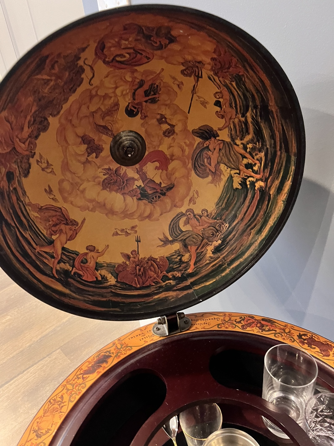 Antique Globe Bar Cart - photo 5