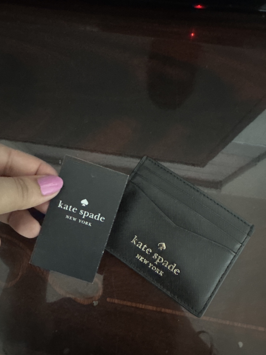 Kate Spade New York Black Leather Card Holder - photo 3