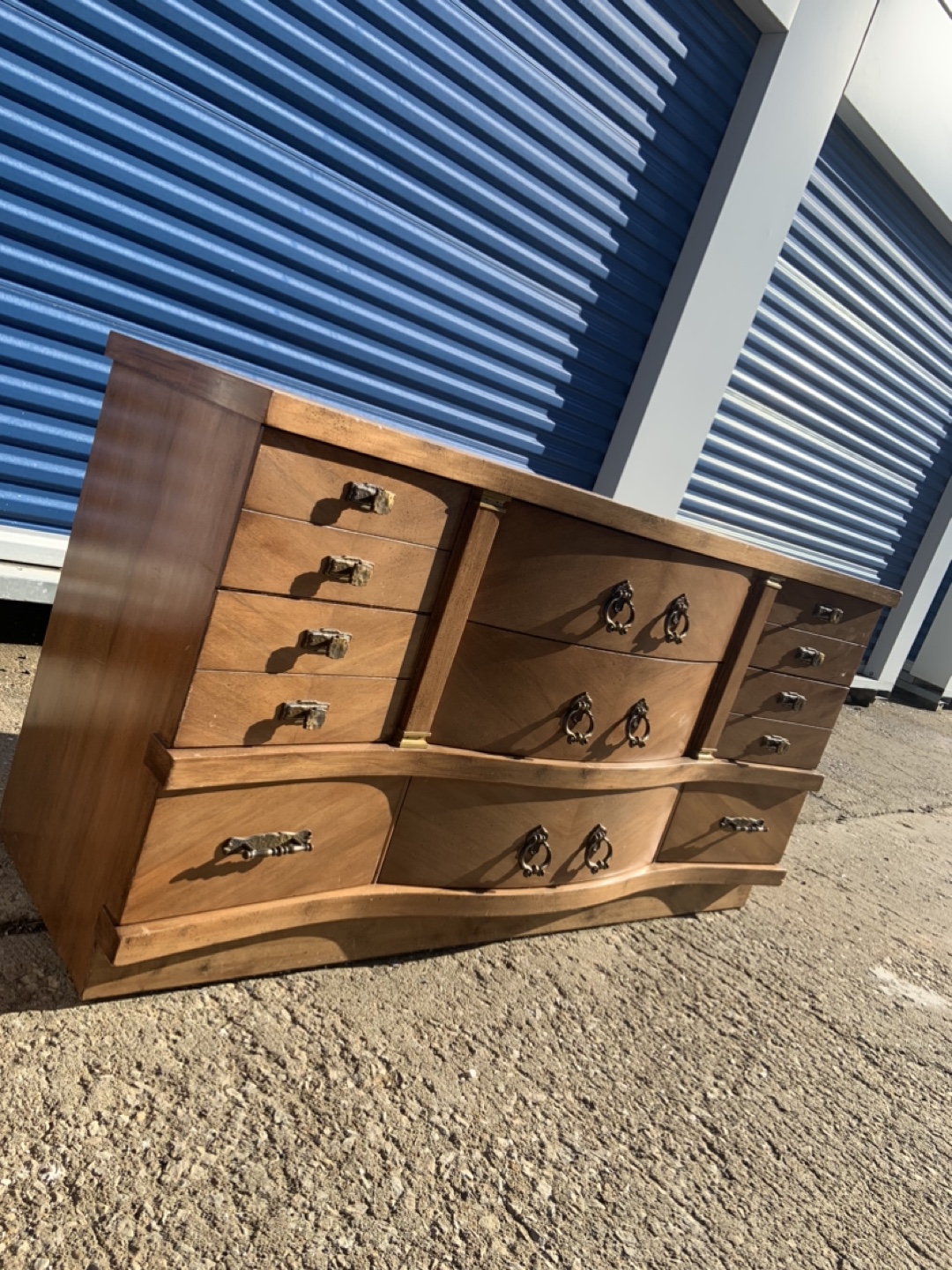 Mid-Century Modern Wooden Dresser Set - photo 3