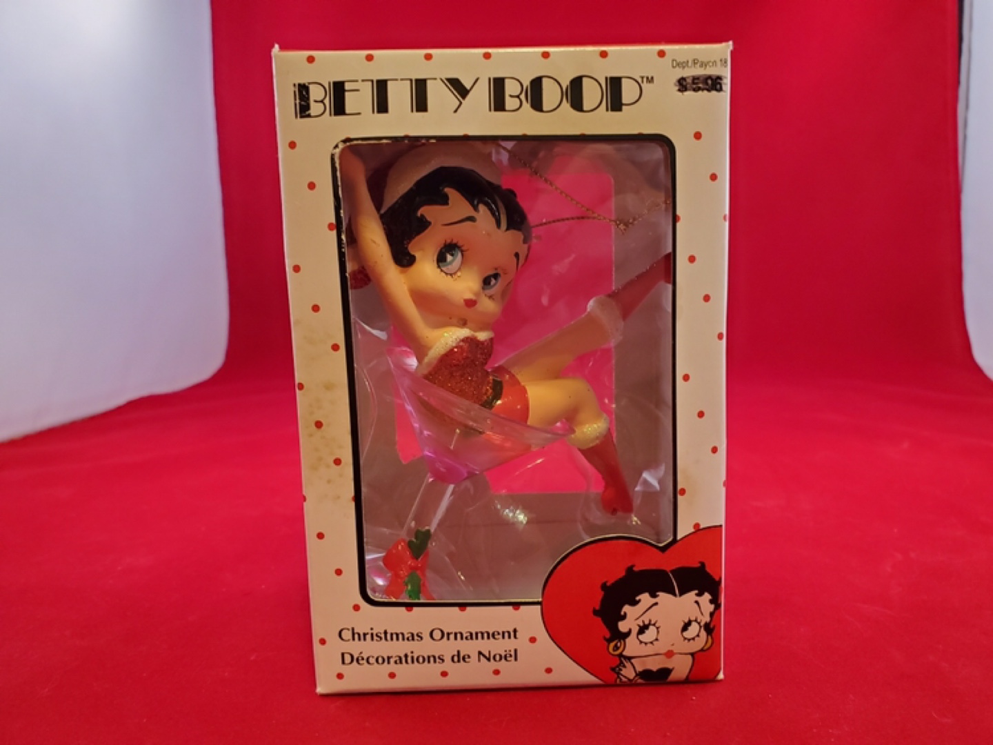 Vintage Betty Boop Christmas Ornament