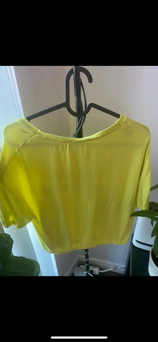 Neon Yellow Crop Top image indicator(2)