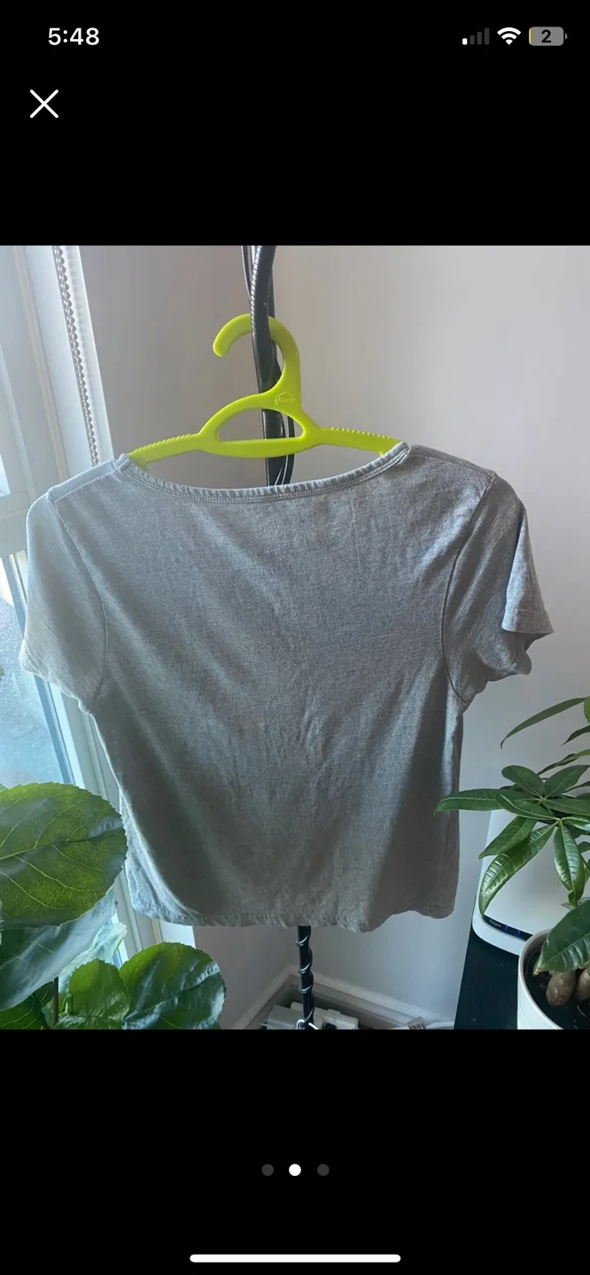 Jealous 21 Fizzy Moment Grey Crop Top image indicator(2)