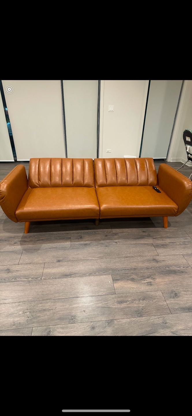 Brown Futon Sofa