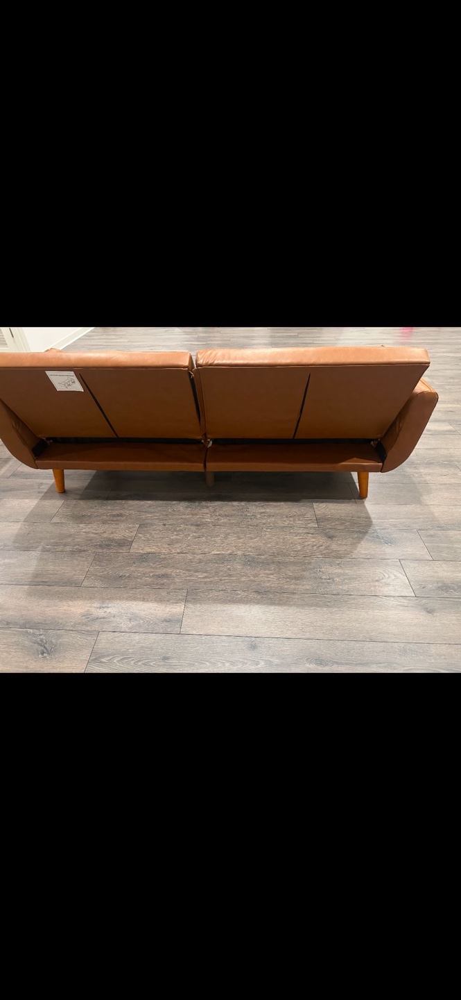 Brown Futon Sofa - photo 4