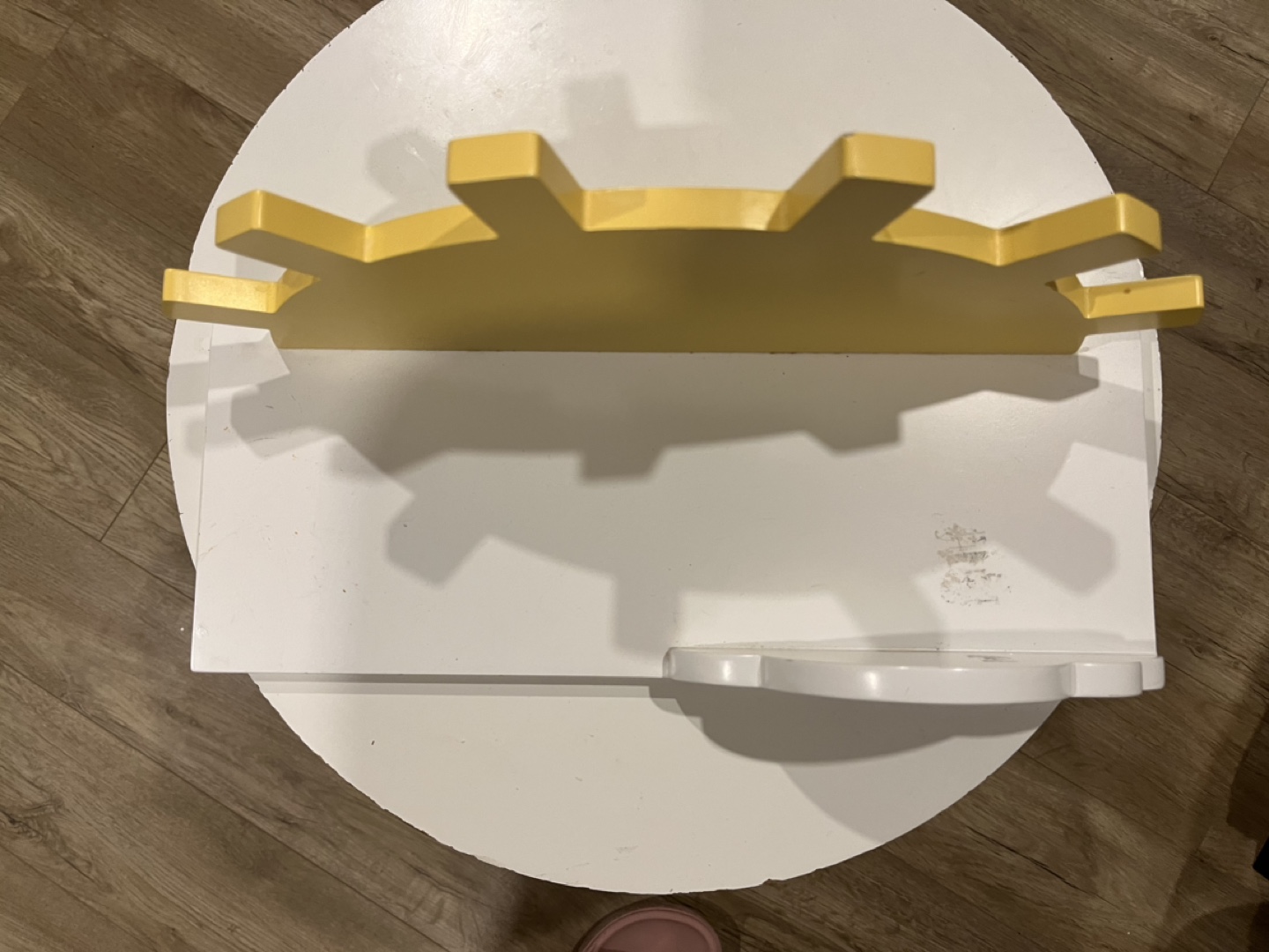 Adorable Sun and Cloud Wooden Shelf