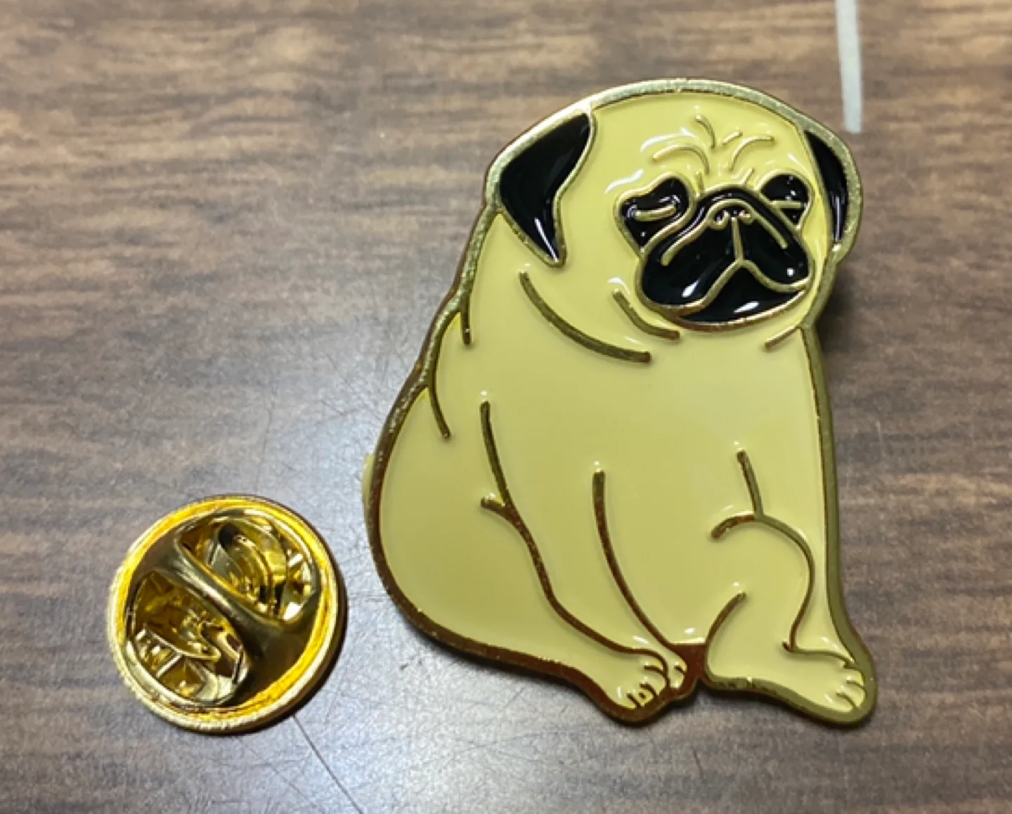 Adorable Pug Enamel Pin image indicator(2)
