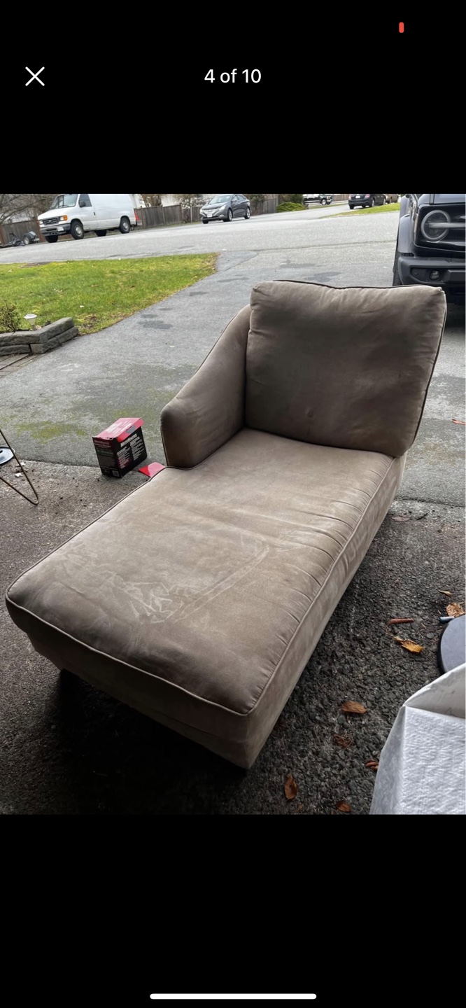 Beige Chaise Lounge - photo 4
