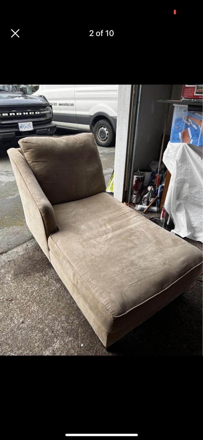 Beige Chaise Lounge - photo 2